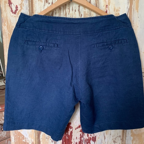 Willi Smith Linen navy shorts, size 8 - Picture 4 of 5